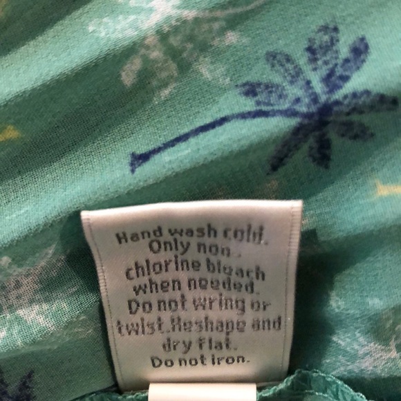 Lauren Conrad Sheer Palm Tree Dress & Slip Size 4 - Picture 8 of 8